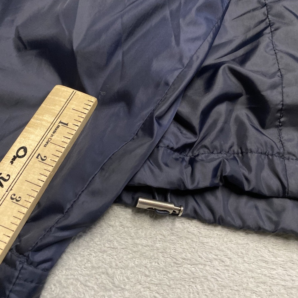 Vintage Ralph Lauren Jacket Womens Medium Navy Blue Snap Button Windbreaker 90s - Picture 10 of 10